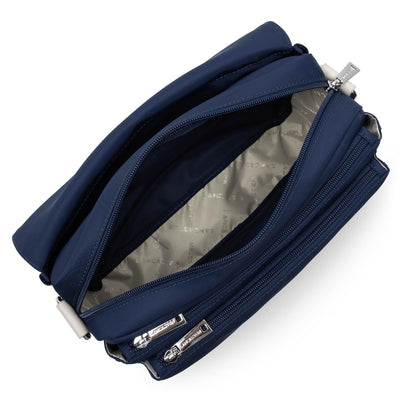 sac gibecière - basic sport #couleur_bleu-fonc-beige-rouge