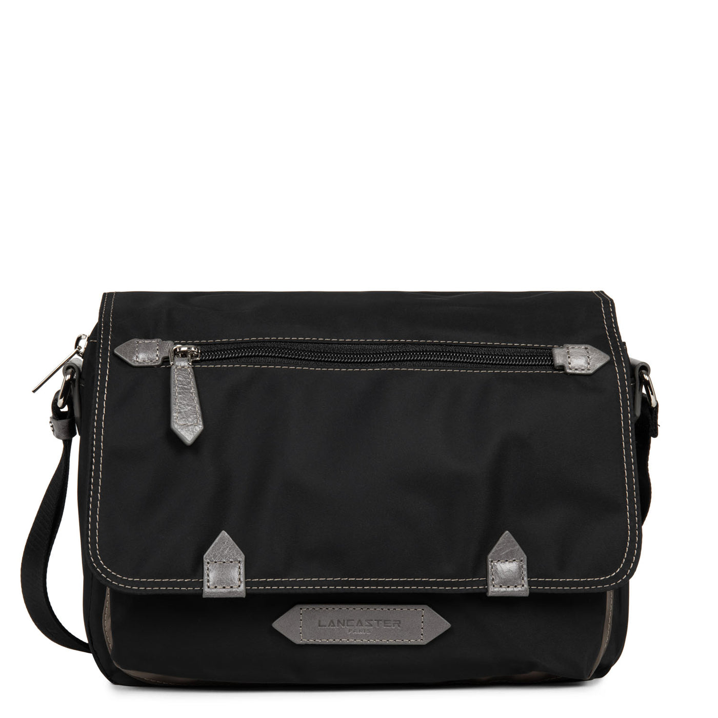 sac gibecière - basic sport #couleur_noir-taupe-galet