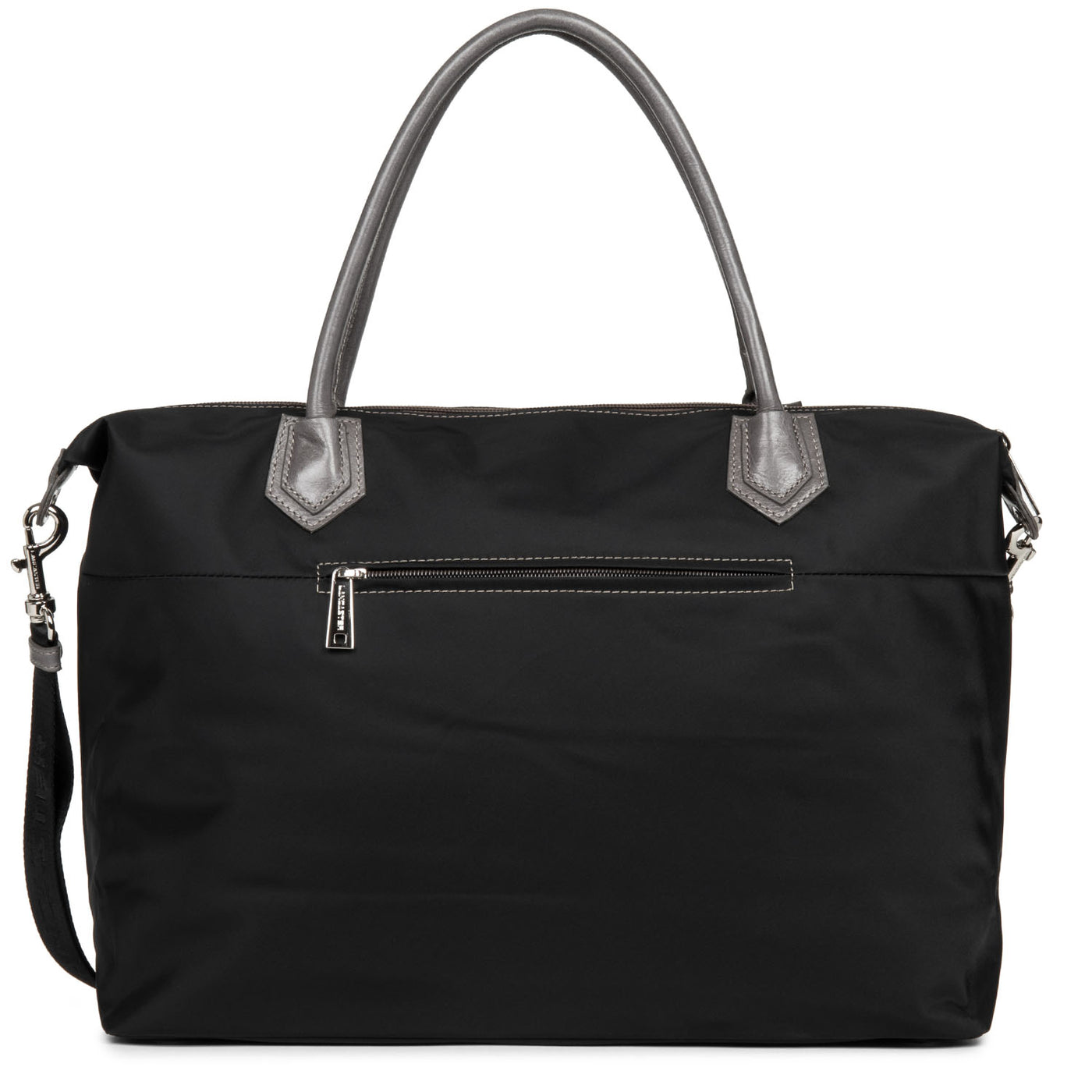 sac cabas main - basic sport #couleur_noir-taupe-galet