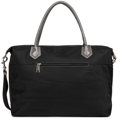 sac cabas main - basic sport #couleur_noir-taupe-galet