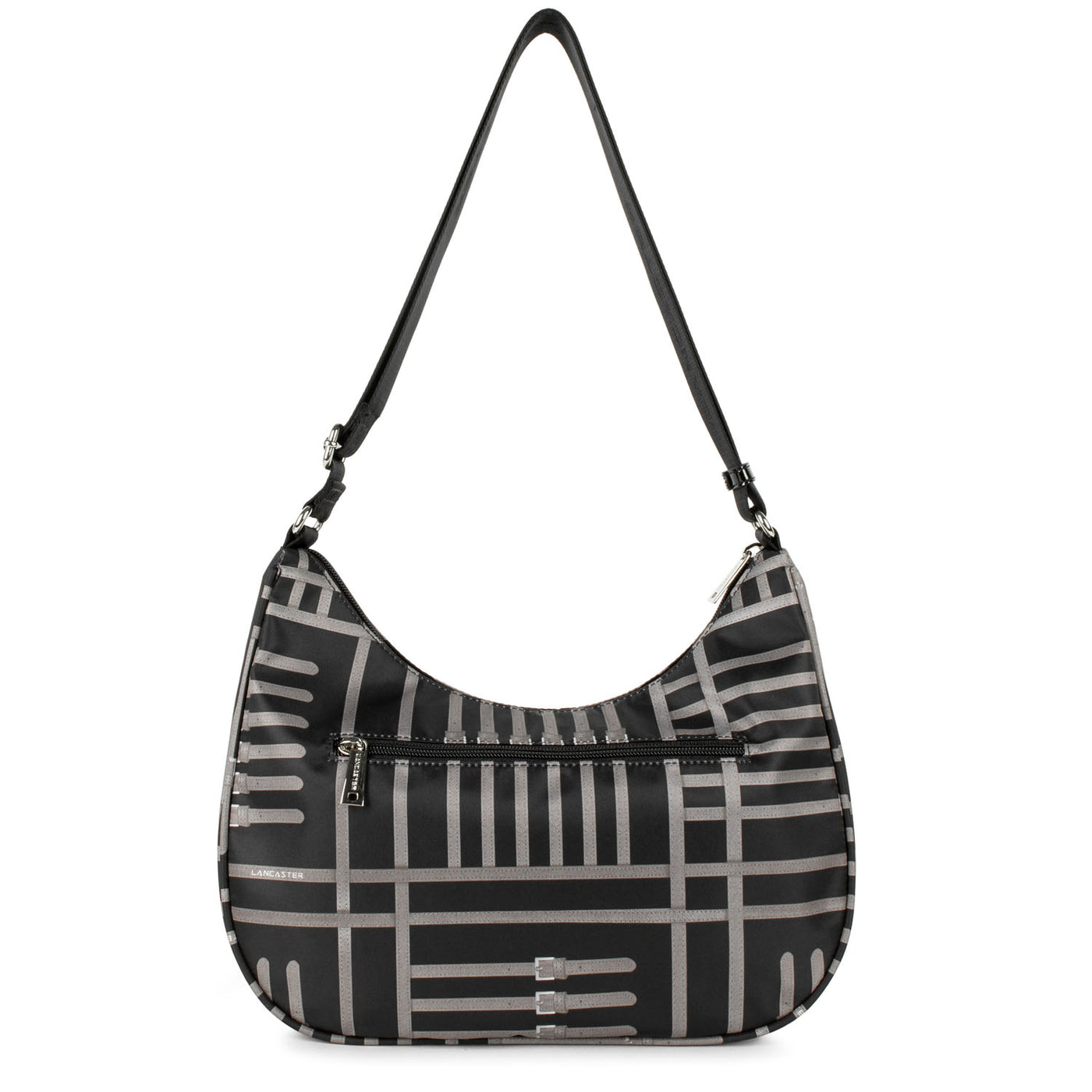 sac besace - basic verni #couleur_noir-taupe