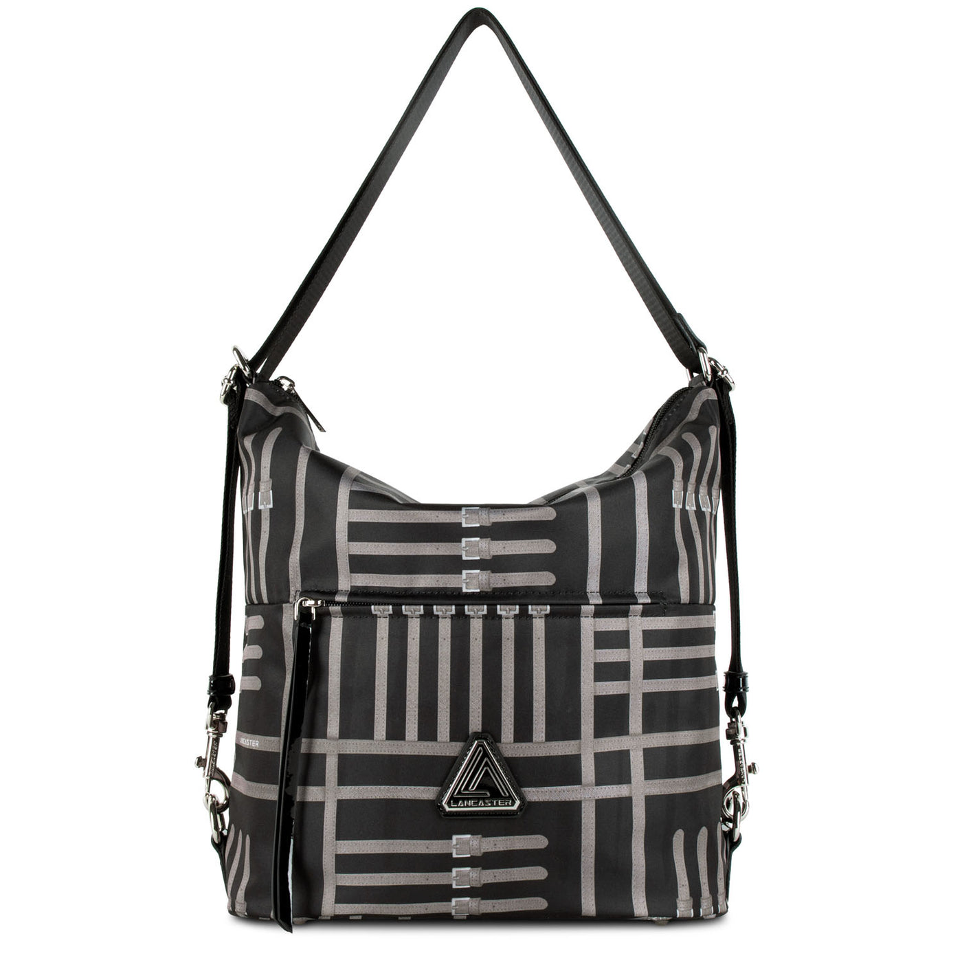 sac seau - basic verni new #couleur_noir-taupe