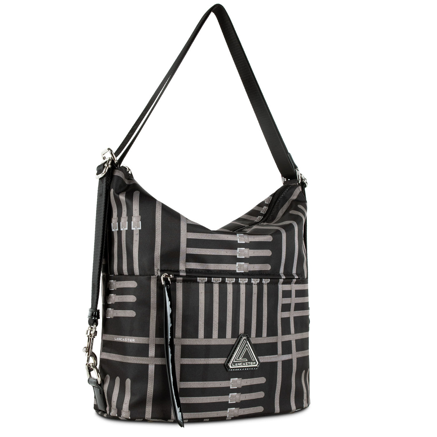 sac seau - basic verni new #couleur_noir-taupe