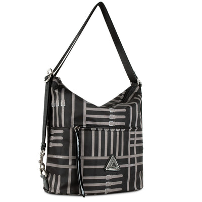 sac seau - basic verni new #couleur_noir-taupe