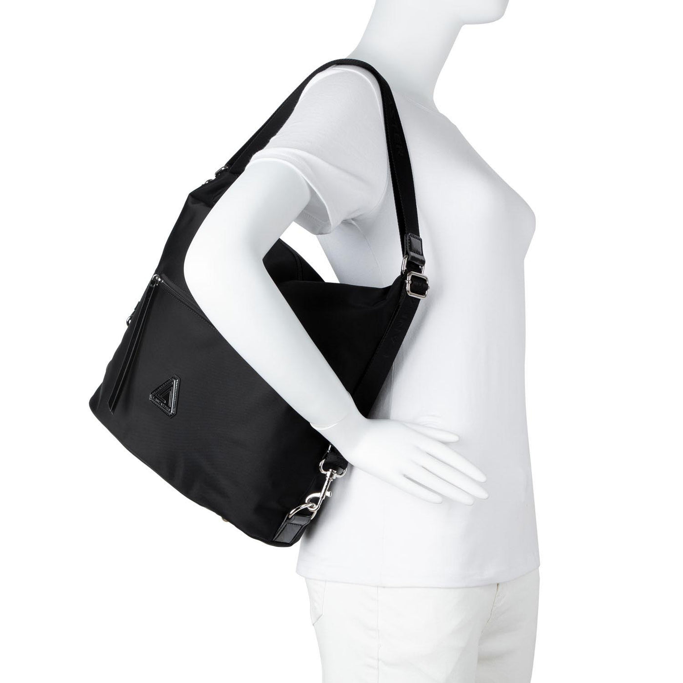 sac seau - basic verni new #couleur_noir-taupe