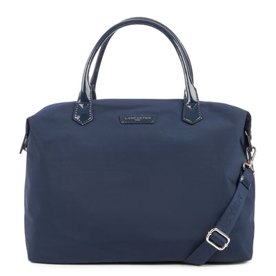 grand sac cabas main - basic verni #couleur_bleu-fonc