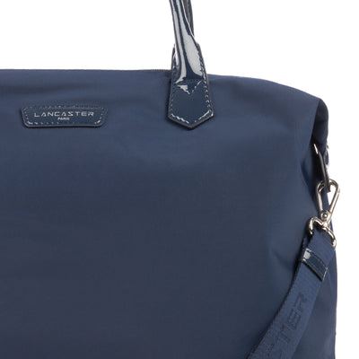 grand sac cabas main - basic verni #couleur_bleu-fonc