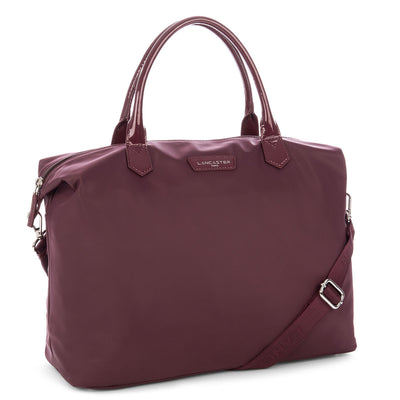 grand sac cabas main - basic verni #couleur_bordeaux