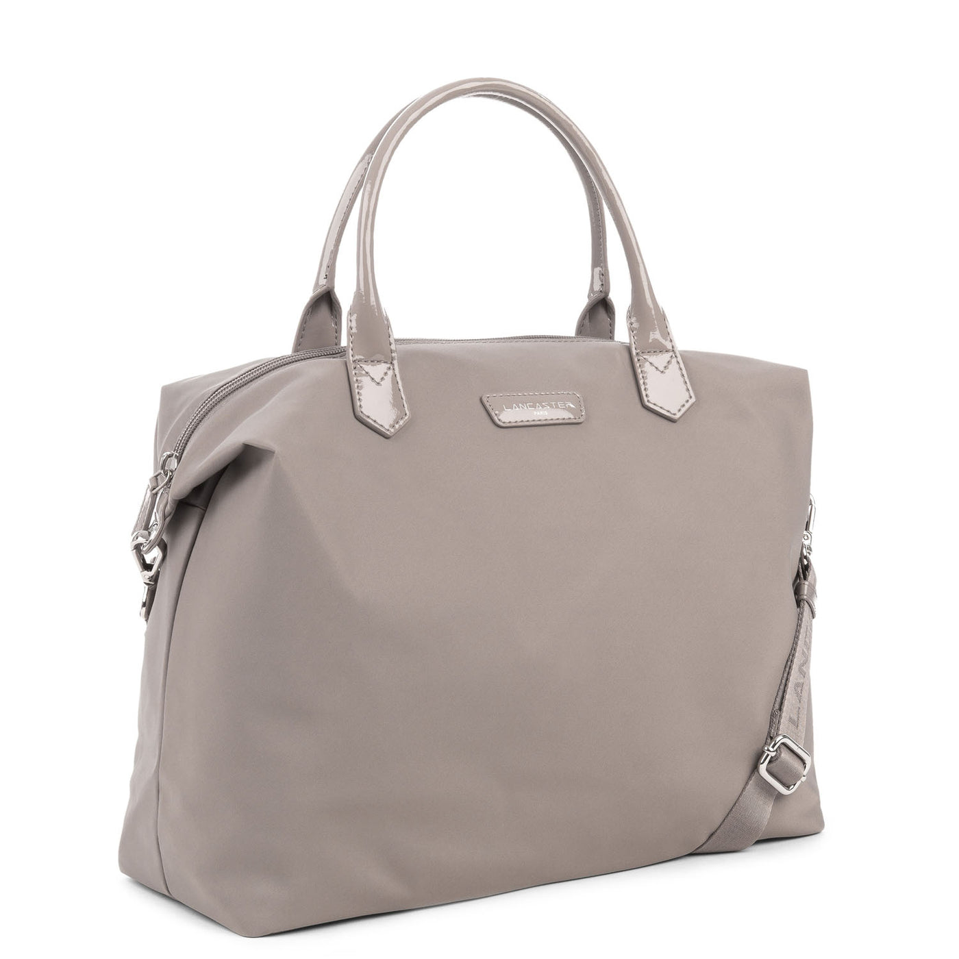 grand sac cabas main - basic verni #couleur_galet