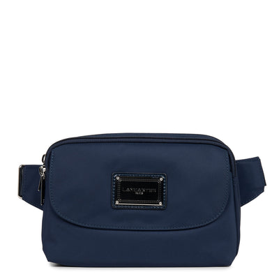 sac porté ceinture - basic verni #couleur_bleu-fonc