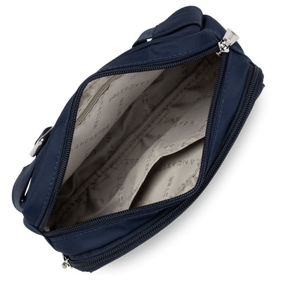 sac porté ceinture - basic verni #couleur_bleu-fonc