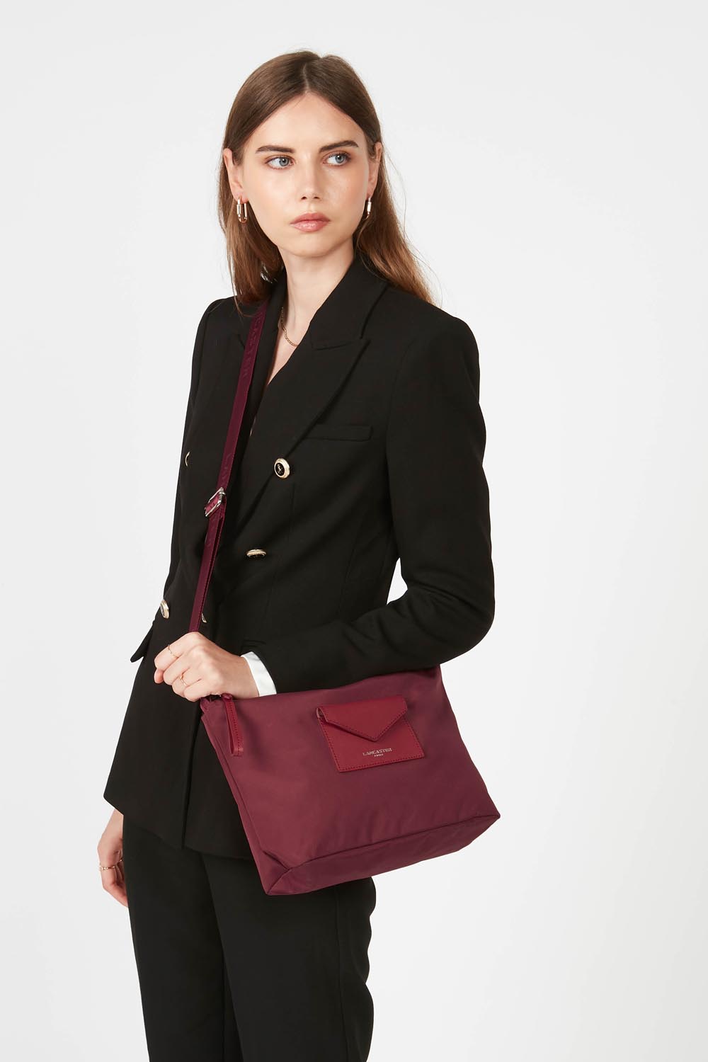 Sac Besace Lancaster Smart KBA Sable Doré - Cuir De Qualité