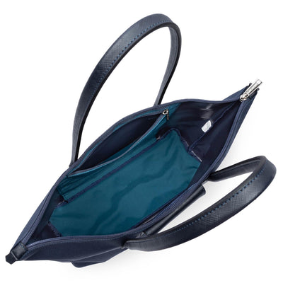 grand sac cabas épaule - smart kba #couleur_bleu-fonc-bleu-paon