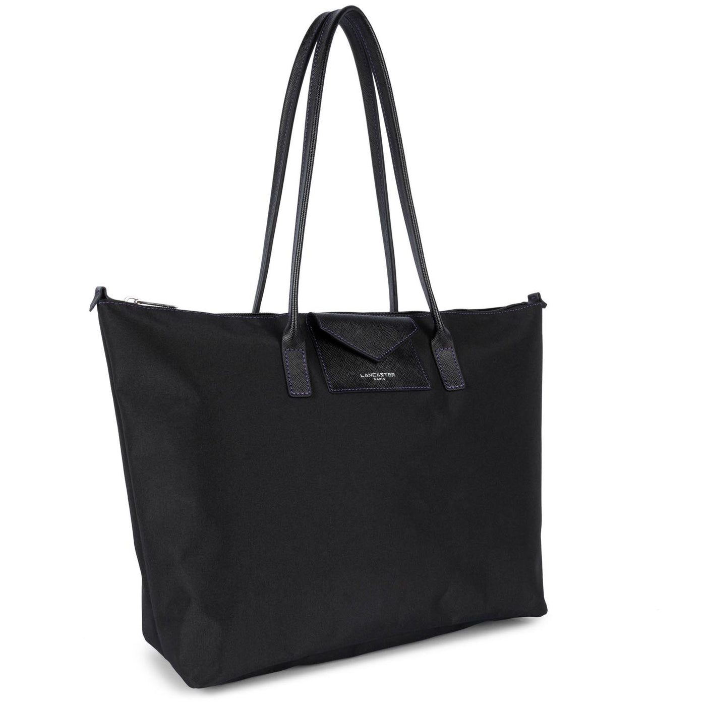 grand sac cabas épaule - smart kba #couleur_noir-violet