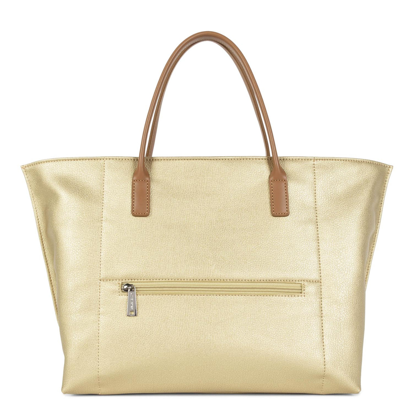 grand sac cabas main - maya #couleur_or-mat-beige-camel