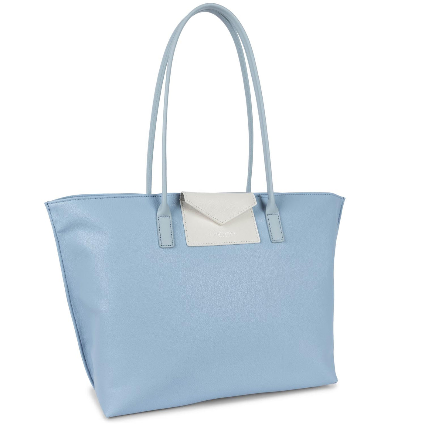 grand sac cabas épaule - maya #couleur_bleu-ciel-ivoire-bleu-cendre