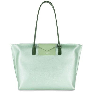grand sac cabas épaule - maya #couleur_jade-jade-vert
