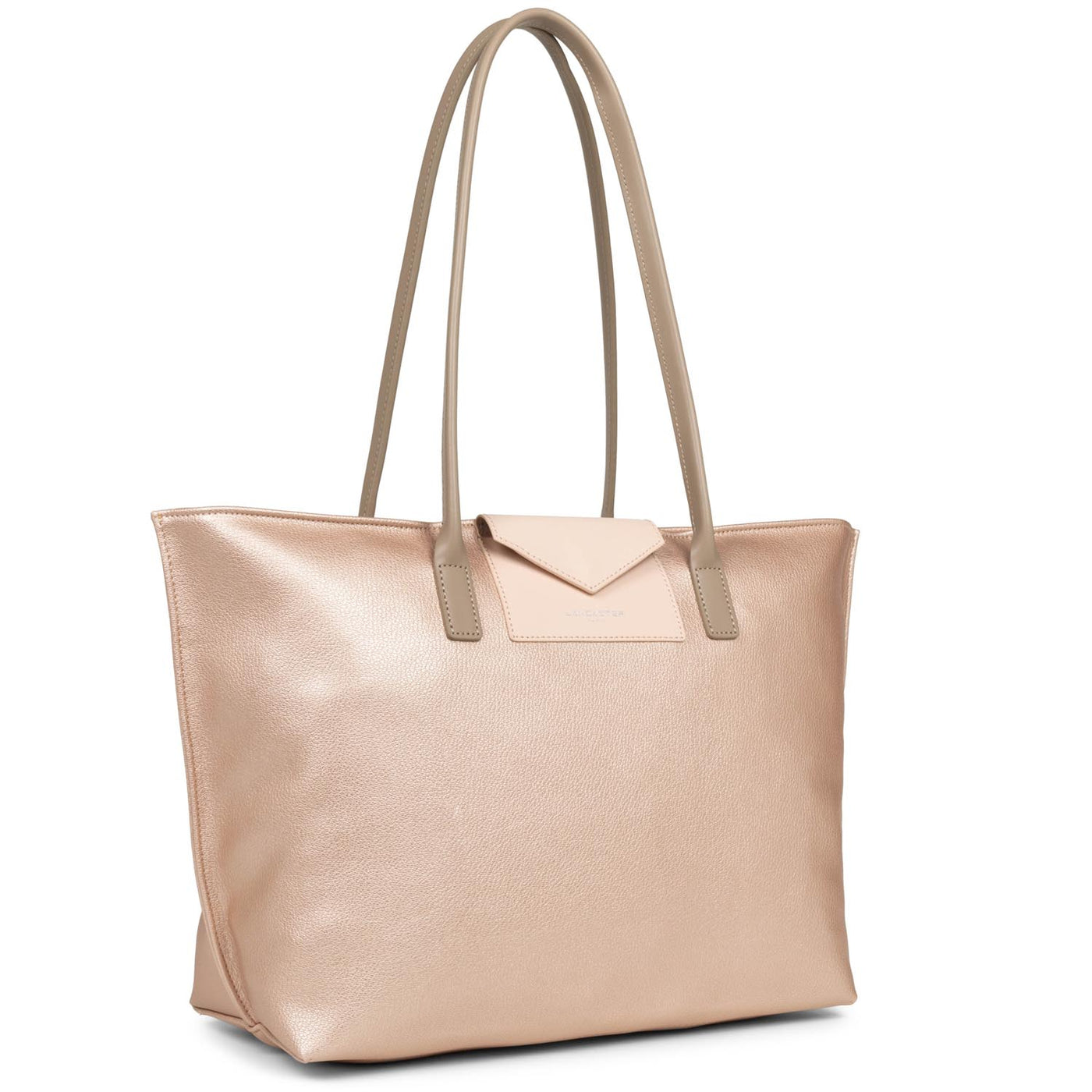 grand sac cabas épaule - maya #couleur_rose-nacre-rose-nude