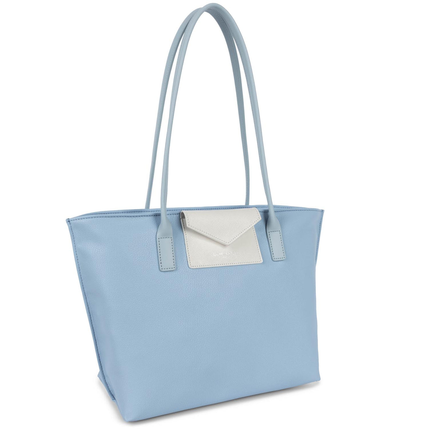 sac cabas épaule - maya #couleur_bleu-ciel-ivoire-bleu-cendre