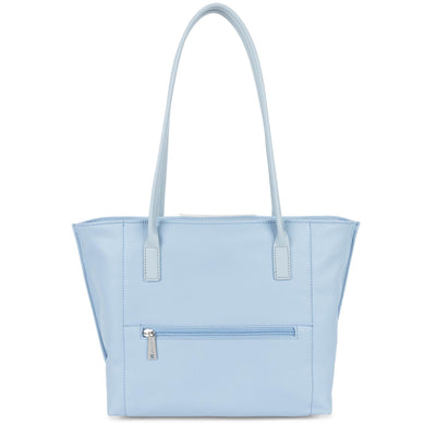 sac cabas épaule - maya #couleur_bleu-ciel-ivoire-bleu-cendre