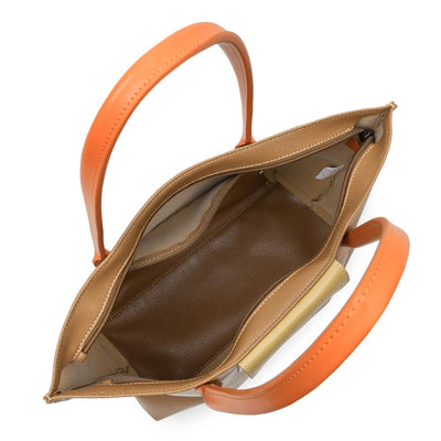 sac cabas épaule - maya #couleur_camel-naturel-orange