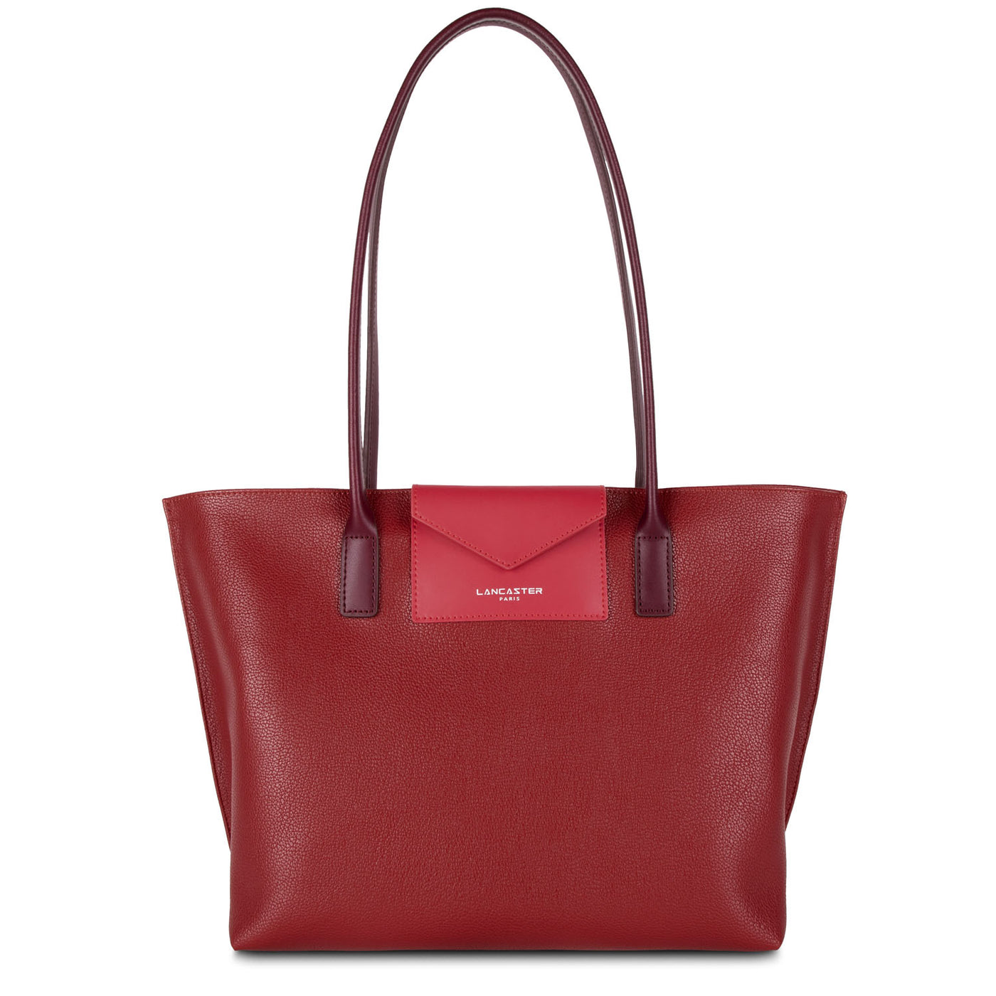 sac cabas épaule - maya #couleur_carmin-framboise-pourpre