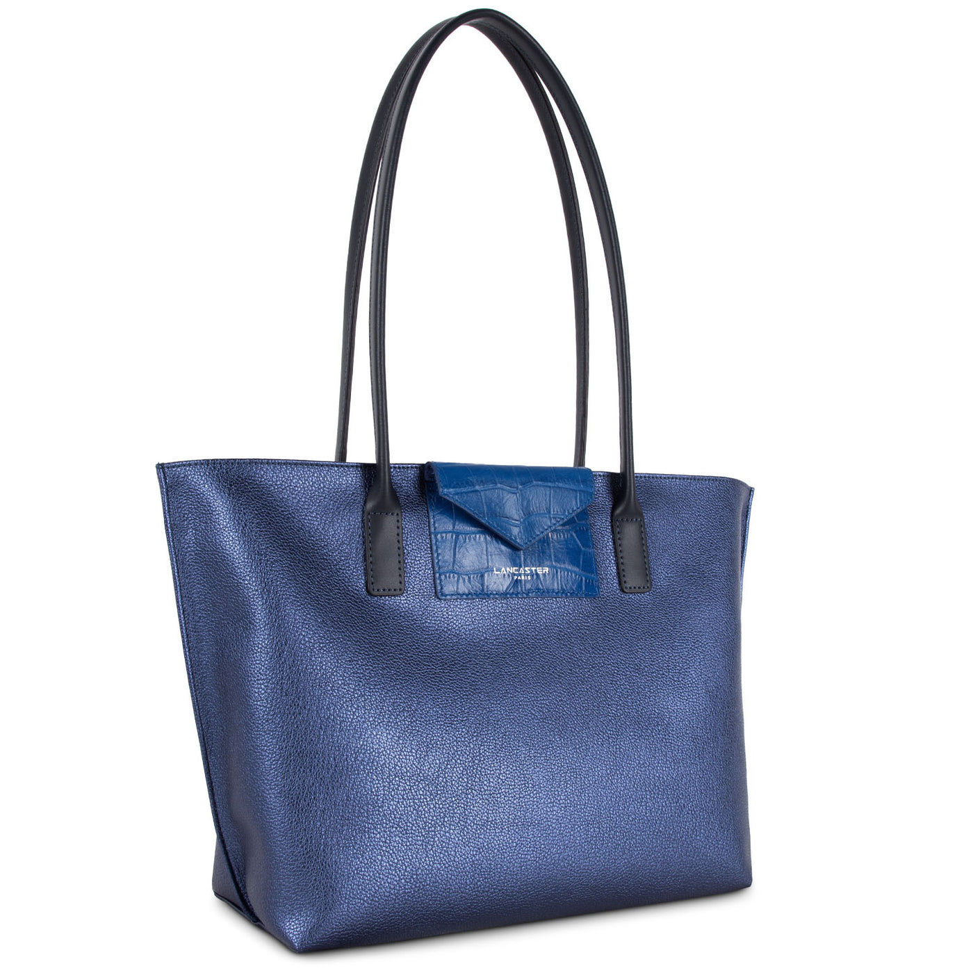 sac cabas épaule - maya #couleur_saphir-bleu-roi-bleu-fonc
