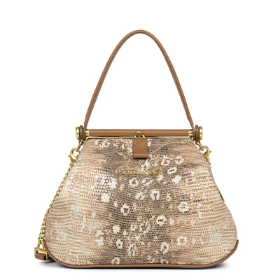 mini sac à main - studio dream #couleur_camel-iguane