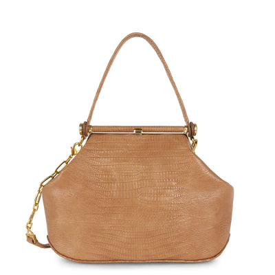 mini sac à main - studio dream #couleur_camel-lzard