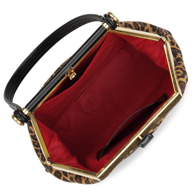 mini sac à main - studio dream #couleur_noir-lopard