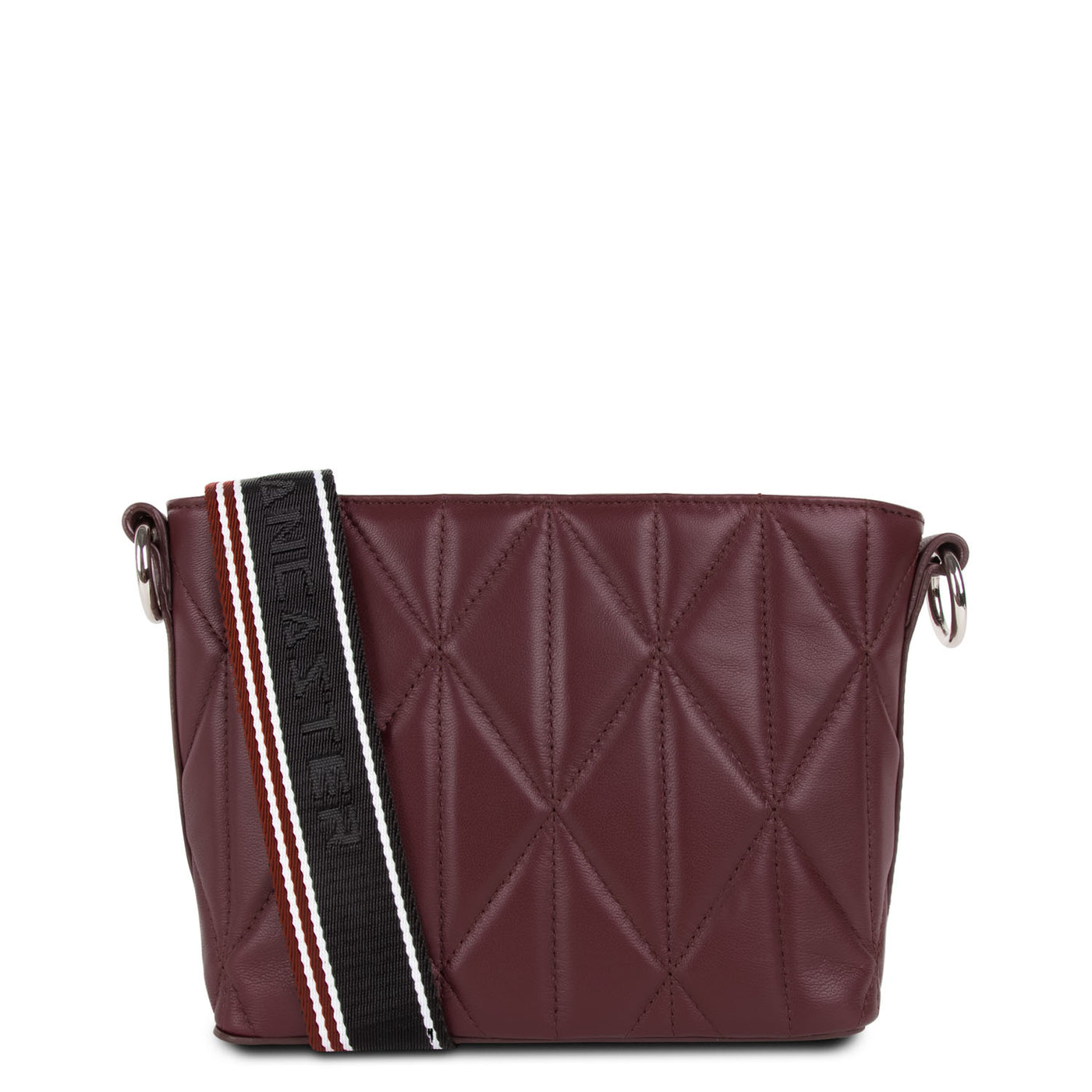 sac seau - parisienne matelassé #couleur_pourpre