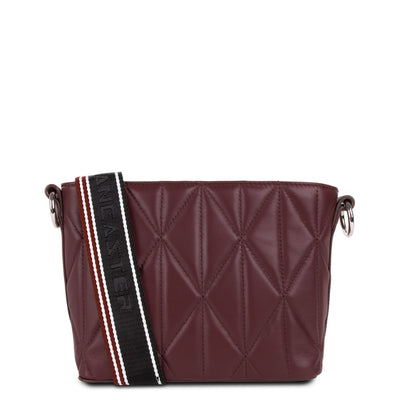 sac seau - parisienne matelassé #couleur_pourpre