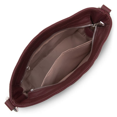 sac seau - parisienne matelassé #couleur_pourpre