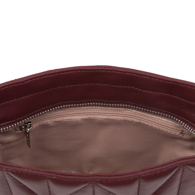 sac seau - parisienne matelassé #couleur_pourpre