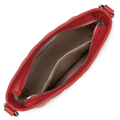 sac seau - parisienne matelassé #couleur_rouge
