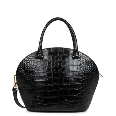 sac à main - exotic croco cn #couleur_noir