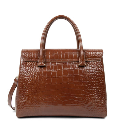 sac à main - exotic lézard & croco cn #couleur_caramel