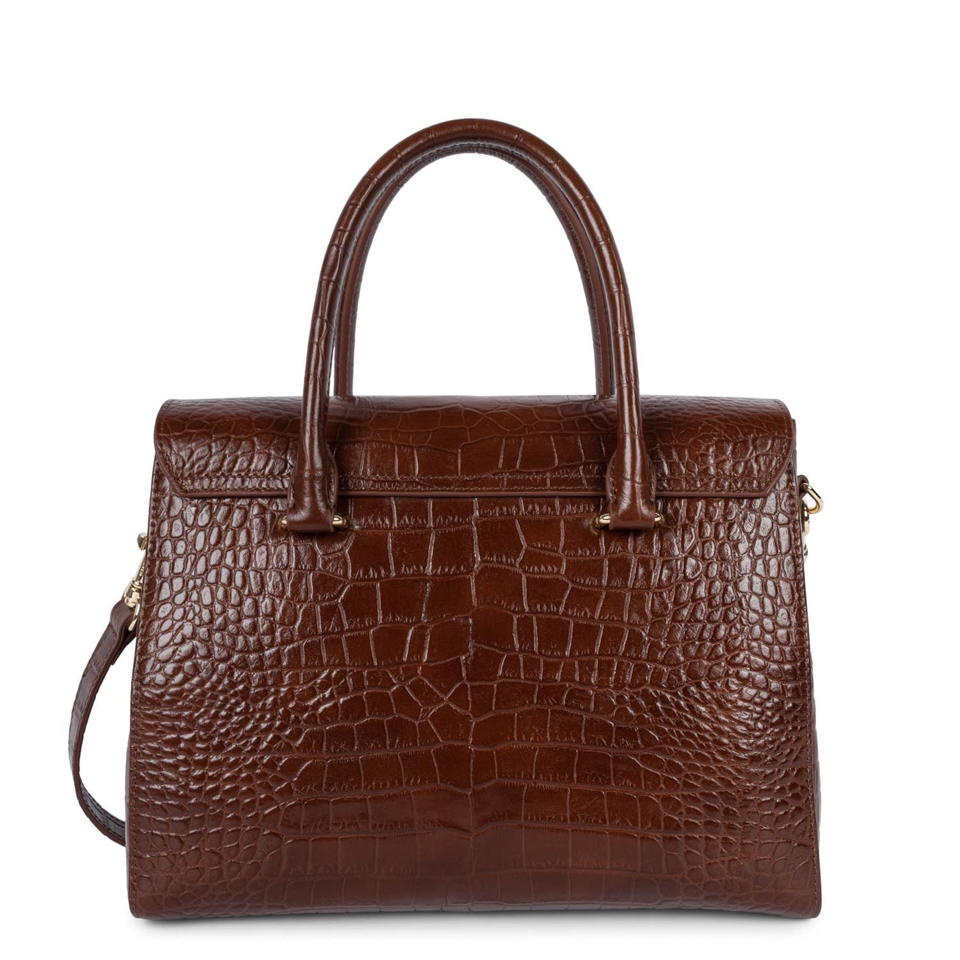 sac à main - exotic lézard & croco cn #couleur_chataigne