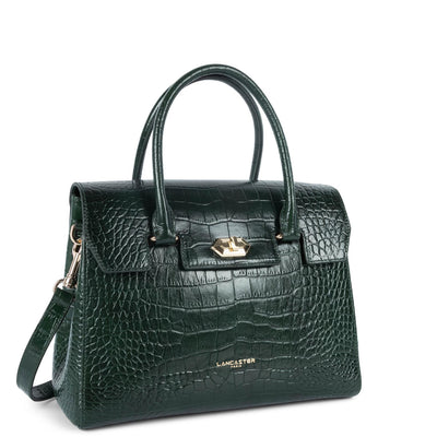 sac à main - exotic lézard & croco cn #couleur_vert-fort