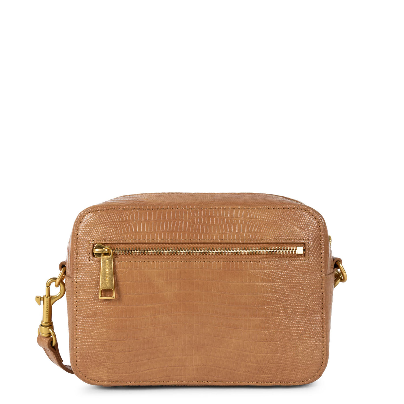 sac reporter - exotic lézard & croco cn #couleur_camel-lzard