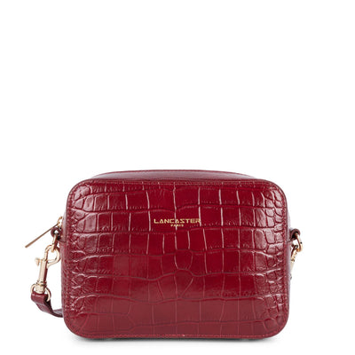 sac reporter - exotic lézard & croco cn #couleur_carmin