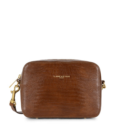 sac reporter - exotic lézard & croco cn #couleur_cognac-lzard