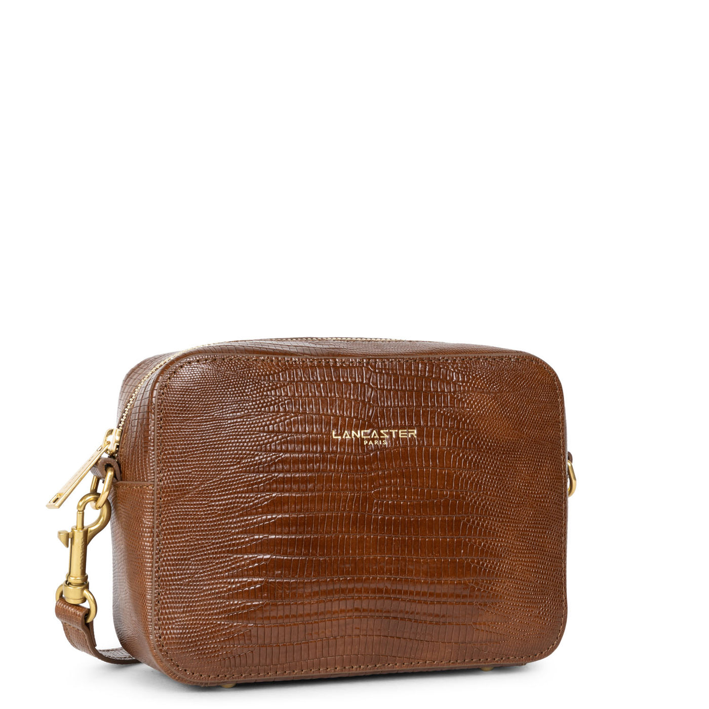 sac reporter - exotic lézard & croco cn #couleur_cognac-lzard