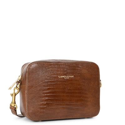 sac reporter - exotic lézard & croco cn #couleur_cognac-lzard