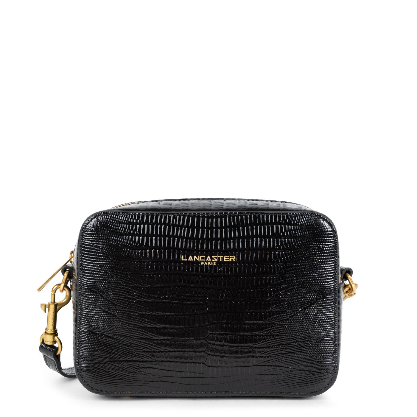 sac reporter - exotic lézard & croco cn #couleur_noir-lzard