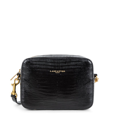 sac reporter - exotic lézard & croco cn #couleur_noir-lzard