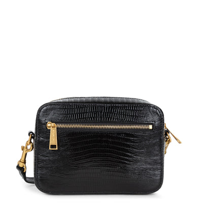 sac reporter - exotic lézard & croco cn #couleur_noir-lzard