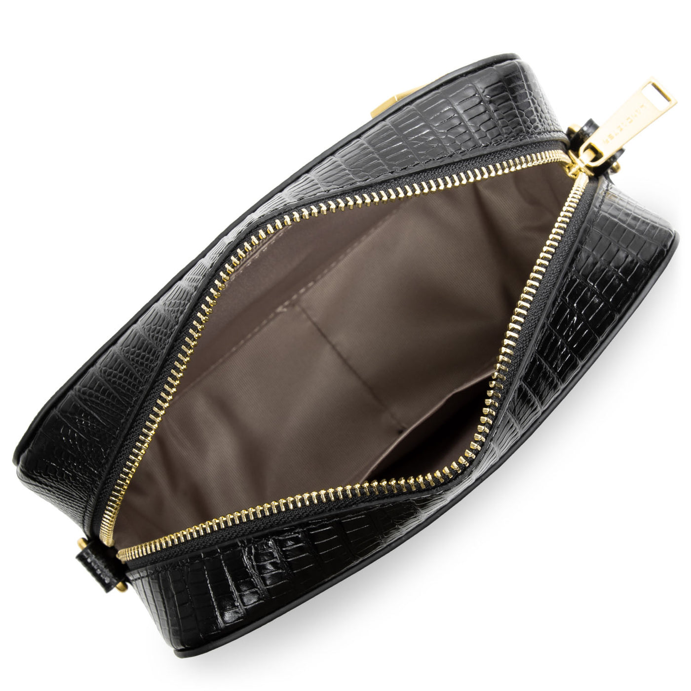 sac reporter - exotic lézard & croco cn #couleur_noir-lzard