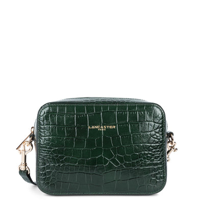 sac reporter - exotic lézard & croco cn #couleur_vert-fort