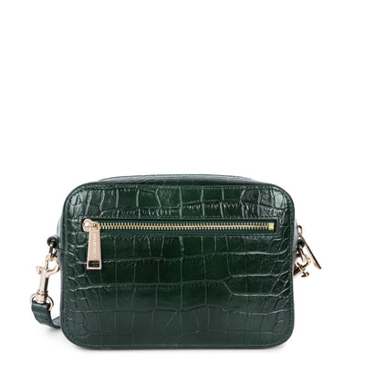 sac reporter - exotic lézard & croco cn #couleur_vert-fort